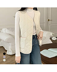 KARRA 플랫퀼팅패딩베스트_A5W0075