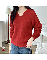 KARRA 레귤러브이넥니트_A5W0082