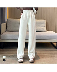 KARRA (77까지)기모골지핀턱일자팬츠_A5W0202