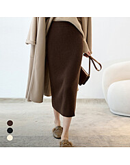 KARRA 골지페미닌밴딩니트스커트_A5W0255