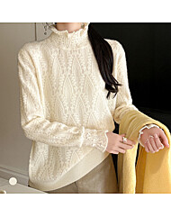 KARRA 로맨틱레이스하프넥니트_A5W0348