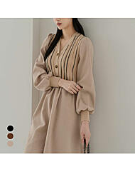 KARRA 니트믹스윈터원피스_A5W0444