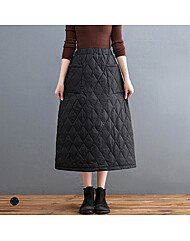 KARRA 코지다이아퀼팅스커트_A5W0506