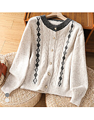 KARRA 디엔배색니트가디건_A5W0888