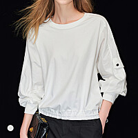 KARRA (77까지)스냅포켓라운드티셔츠_A6S0270