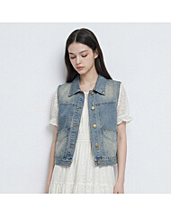 KARRA 컷라인데님베스트_A6M0094
