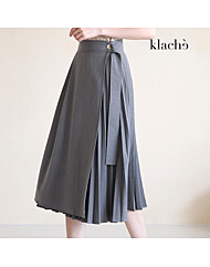 KLACHE 플리츠랩버튼스커트_CB2FSK005A