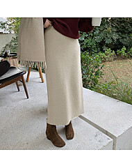 클라셰 데일리니트롱스커트_B4M2158