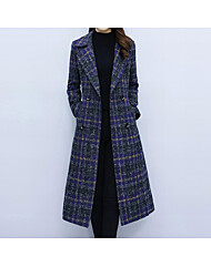 클라셰 트위드체크레이디코트+벨트SET_B4M2287