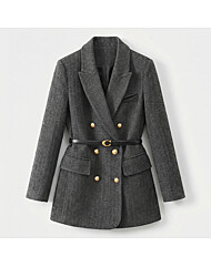 클라셰 시크클래식헤링본자켓+벨트SET_B4M2599