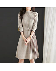 클라셰 컬러디테일니트원피스+벨트SET_B5F0181