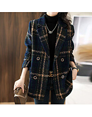 클라셰 시크체크테일러드코트_B5W0189