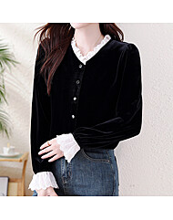 클라셰 클래식벨벳블라우스_B5W0397