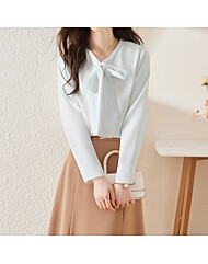 클라셰 브이스카프넥블라우스_B5W0503