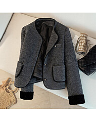 클라셰 시크배색레이디자켓_B5W0548