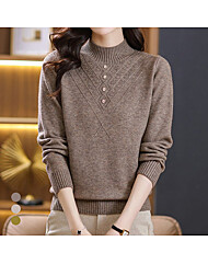 화세 샤인버튼하이넥니트_HB5WKN050C