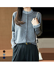 화세 프릴배색버튼가디건_HB5WCD039C