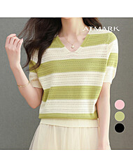 ATMARK 펀칭브이넥스트라이프니트_AA43KN042G