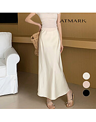 ATMARK (77까지)고져스새틴밴딩스커트_AA43SK015G