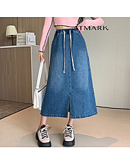 ATMARK 내추럴워싱트임데님스커트_AA46SK017G