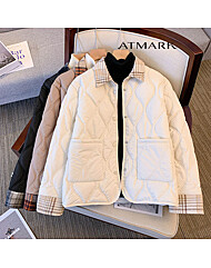ATMARK 체크포인카라퀼팅경량패딩_AA49PD015G
