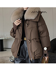 ATMARK (77까지)퍼장식시보리다운패딩_AA49PD018G