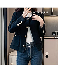 ATMARK 금장베이직트위드자켓_AA51JK018G