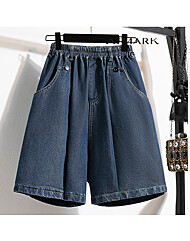 ATMARK 서머데님하프와이드밴딩팬츠_AA53PT030G