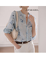 ATMARK (77까지)서머롤업플로럴블라우스_AA53BL044G
