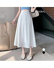 ATMARK 브이컷하이웨스트롱스커트_AA53SK030G