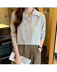 ATMARK (77까지)데일리체크레귤러셔츠_AA56SH004G