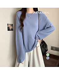 ATMARK 루즈드롭숄더베이직니트_AA56KN005G