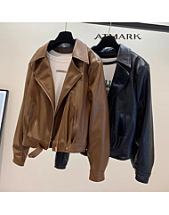 ATMARK (77까지)시크집업레더점퍼_AA56JP004G