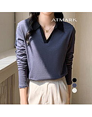 ATMARK (77까지)배색오프닝카라티셔츠_AA56TS018G