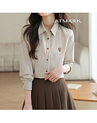 ATMARK (77까지)윈플로워단가라셔츠_AA56SH028G