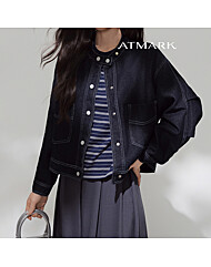 ATMARK (77까지)스티치라운드데님자켓_AE56JK010G