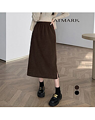 ATMARK 밴딩기모사이드트임스커트_AA59SK008G