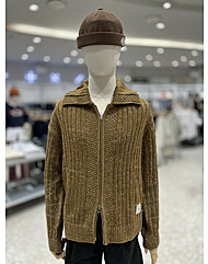 원더플레이스 나우앤투모로우 COLLAR ZIP-UP CARDIGAN (WNAT4RJSC104)