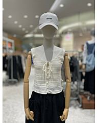 원더플레이스 꼬모니노즈 W CROCHET RIBBON VEST (WN246TESVZ20)