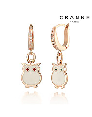 14K 큐트 양면 부엉이 원터치 귀걸이  (gold filled) C24EGF037