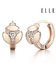 14K 심플 꽃 원터치 귀걸이 (gold pin) ELGPEE203