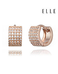 14K 볼륨 큐빅 원터치 귀걸이 (gold filled) ELGPEE505