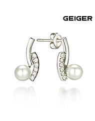 진주 라인 실버 귀걸이 GISVEE008