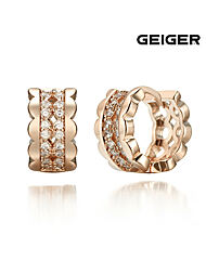 18K 물결 라인 원터치 링귀걸이 (gold pin) GI8KPEE026