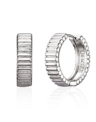 실버925 볼륨 라인 원터치 링 귀걸이 GISVEE154