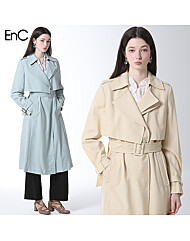 [EnC] 데일리 롱 벨티드 트렌치코트