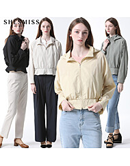 [쉬즈미스(SHESMISS)] 후드 셔링 숏 점퍼 (택가격: 278000원)
