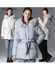 [쉬즈미스(SHESMISS)] 폭스퍼 벨티드 덕다운 하프 점퍼 (택가격: 798000원)