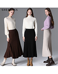 [쉬즈미스(SHESMISS)] 플리츠 니트 스커트 (택가격:138000원)