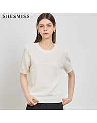 [쉬즈미스(SHESMISS)] 크로쉐 고급짜임 니트 탑 (택가격: 108000원)